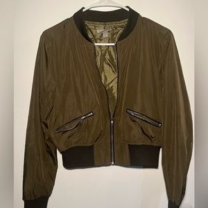 CASTING LA GREEN BOMBER JACKET